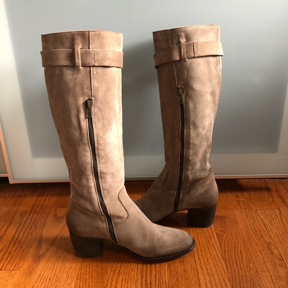 Vero Cuoio Light Tan/Greyish Suede Boots. - Picture 6 of 13